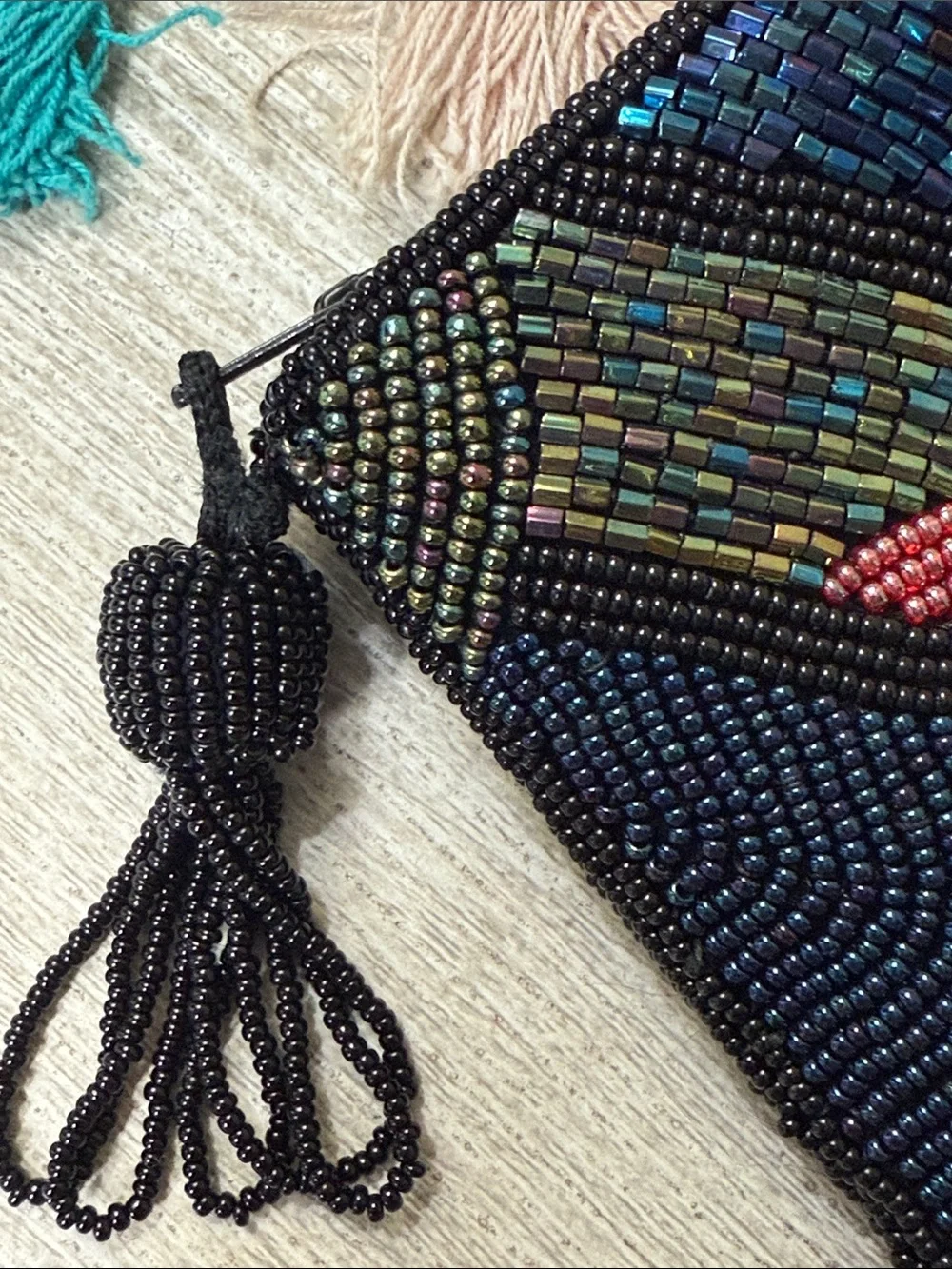 Beaded Multi-Color Evening Clutch